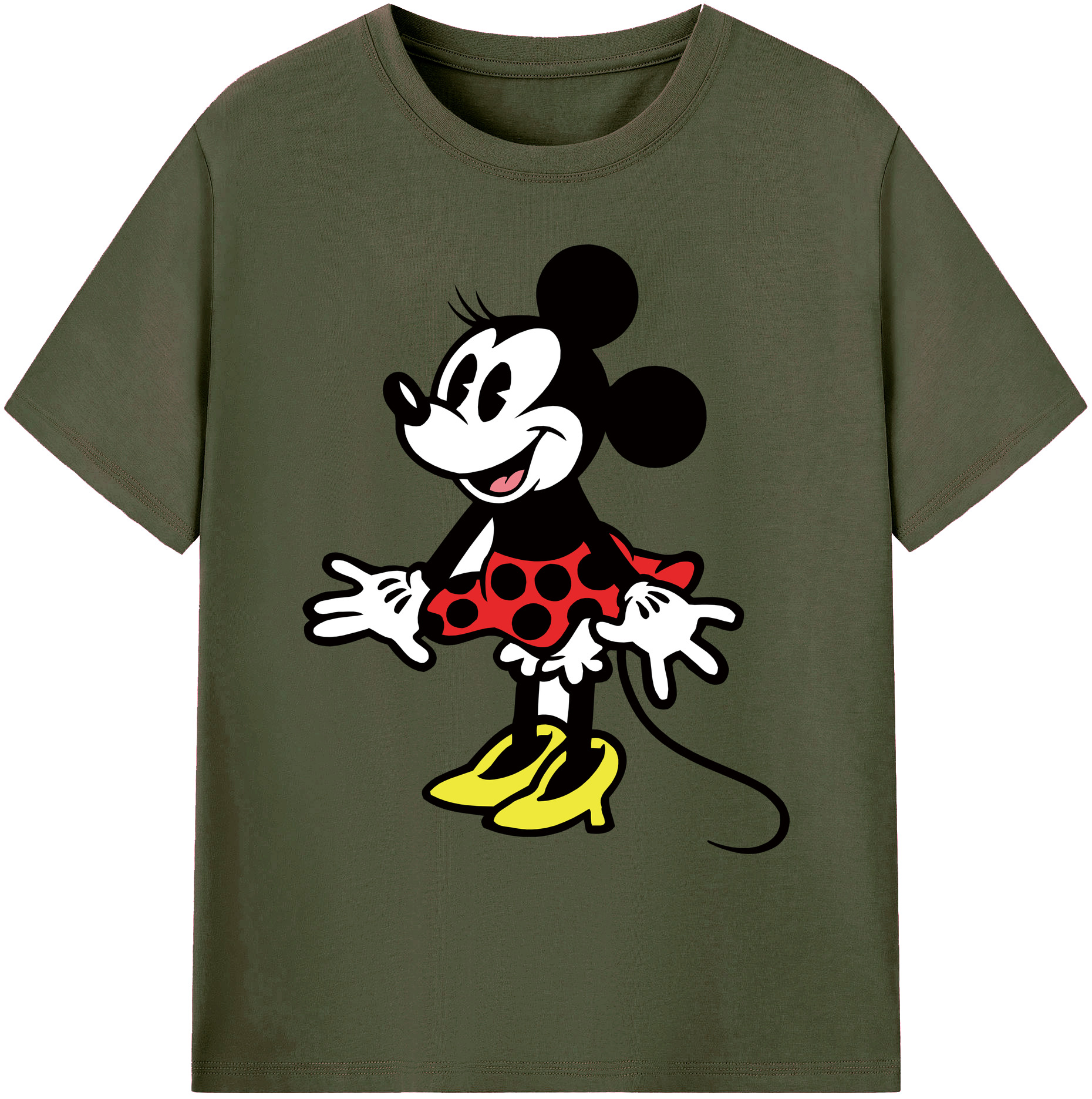 ミッキーマウス Mickey Mouse 綿100％ メンズ半袖Tシャツ｜肌触りやわらか＆通気性